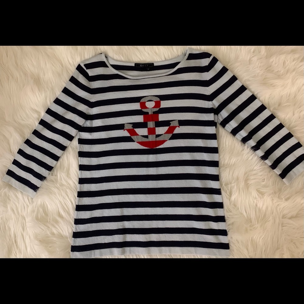 Orly anchor stretch 3/4 sleeve shirt
